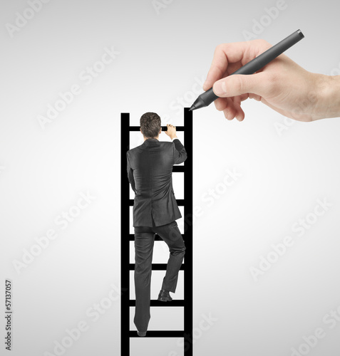 Photo: man climbing man climbing