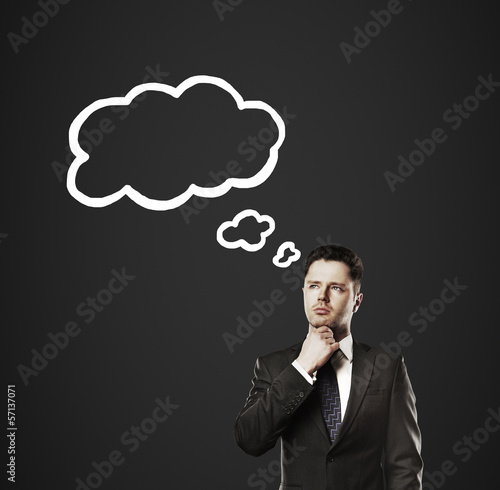 Photo: thinking man thinking man