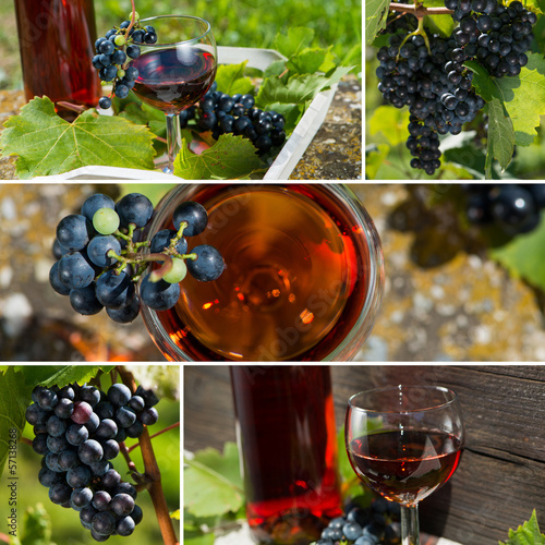 Photo: Roséwein - Collage Roséwein - Collage