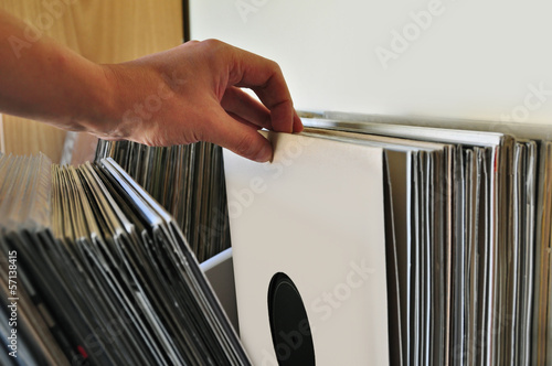 Photo: browsing vinyl records browsing vinyl records