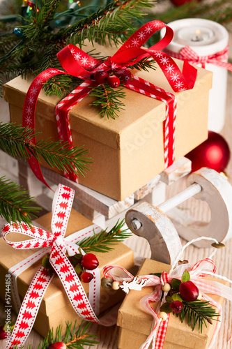 Photo: Christmas gift boxes Christmas gift boxes