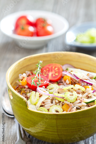 Photo: Wild rice salad with vegetables Wild rice salad with vegetables