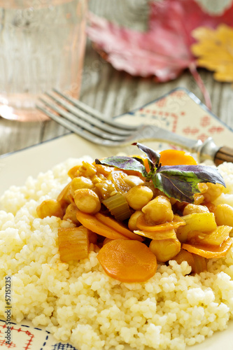Photo: Couscous with vegetables Couscous with vegetables