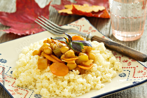 Photo: Couscous with vegetables Couscous with vegetables