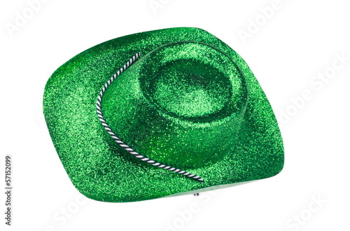 Photo: Green Carnival Hat Isolated Green Carnival Hat Isolated