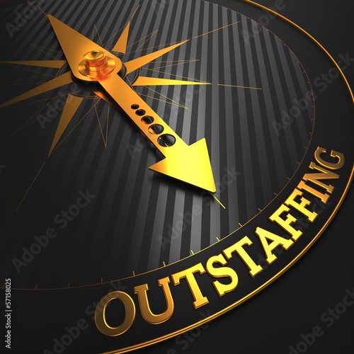 Illustration: Outstaffing. Business Concept. Outstaffing. Business Concept.