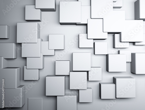 Illustration: Abstract 3d cubes Abstract 3d cubes