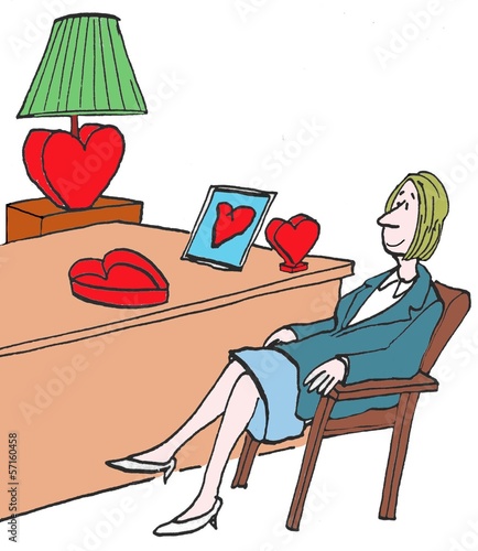 Illustration: Hearts for woman Hearts for woman