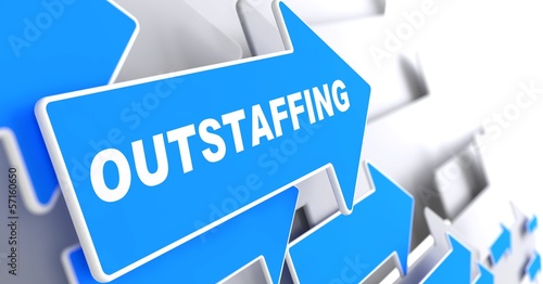 Illustration: Outstaffing. Business Background. Outstaffing. Business Background.