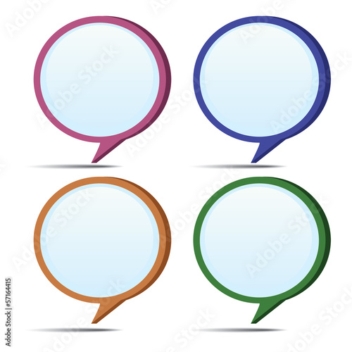 Vector: Set of speech bubbles. Set of speech bubbles.