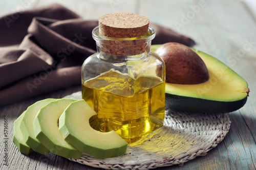 Photo: bottle of avocado essential oil bottle of avocado essential oil