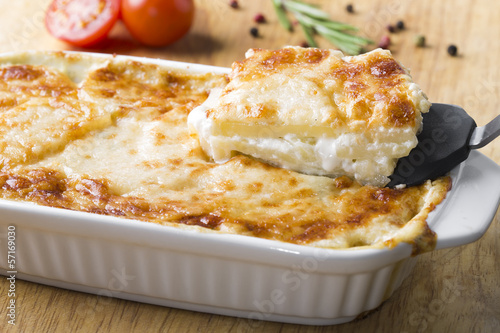 Photo: potato casserole with cheese potato casserole with cheese