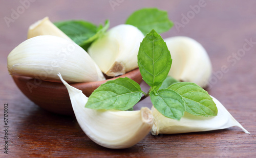 Photo: Garlic with mint Garlic with mint