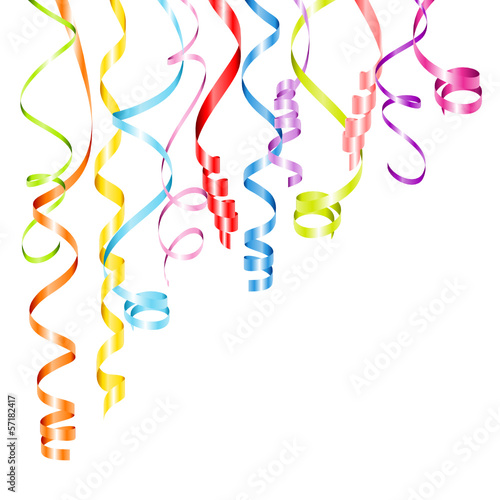 Vector: Streamers Color Party Background Streamers Color Party Background