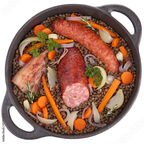 Photo: legumes with meat and vegetables legumes with meat and vegetables