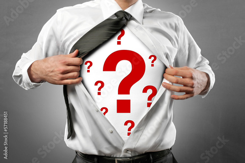 Photo: Man with Questionmark Man with Questionmark