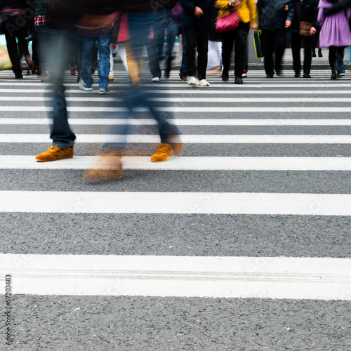 Photo: city people walking city people walking