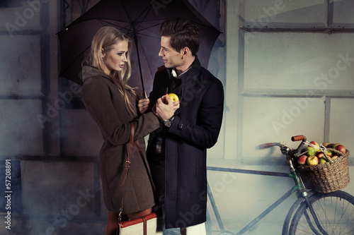 Photo: Fine picture of attractive couple Fine picture of attractive couple