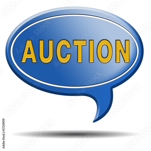 Illustration: auction icon auction icon