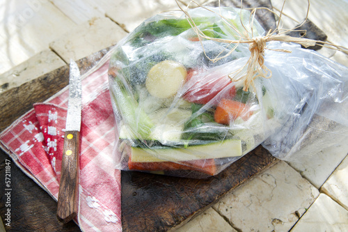 Photo: Mixed Vegetables In Protective Bag Mixed Vegetables In Protective Bag