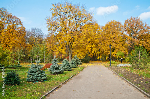 Photo: Sunny autumn day in the central park, Kharkiv, Ukraine Sunny autumn day in the central park, Kharkiv, Ukraine