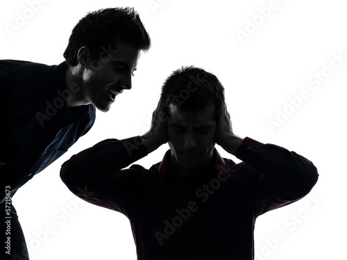 Photo: one man hearing voices one man hearing voices