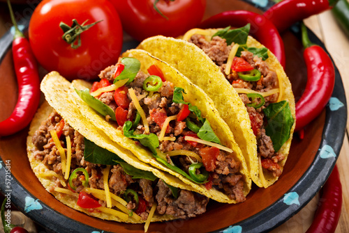 Photo: plate of tacos plate of tacos