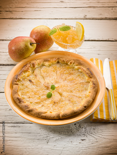 Photo: pear cake with marmalade pear cake with marmalade