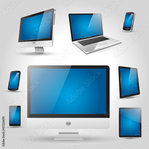 Vector: ordinateur ordinateur