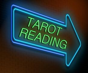 Tarot reading concept.