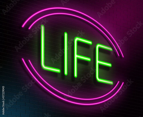 Illustration: Life concept. Life concept.