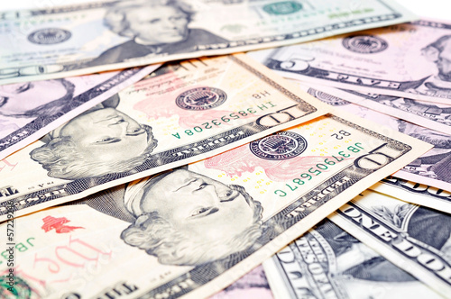 Photo: background of American dollars background of American dollars