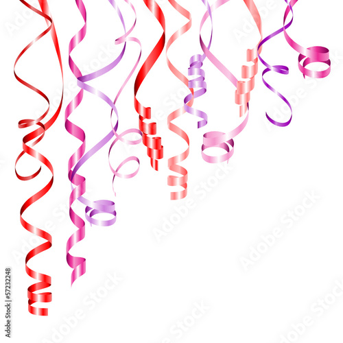 Vector: Party Background Streamers Pink Mix Party Background Streamers Pink Mix