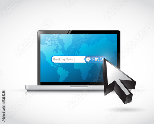 Illustration: searching for breaking news illustration searching for breaking news illustration