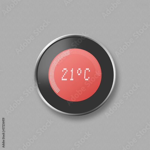 Illustration: Hand adjusting thermostat Hand adjusting thermostat