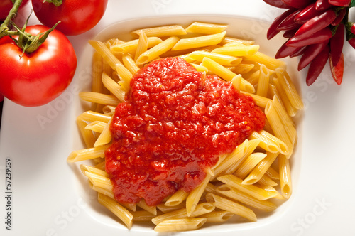 Photo: pasta, penne all'arrabbiata pasta, penne all'arrabbiata