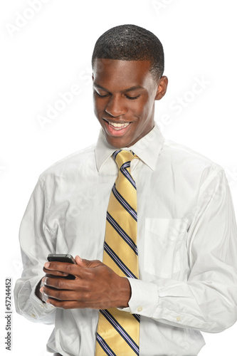 Photo: Businessman Using Cell Phone Businessman Using Cell Phone