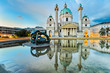Karlskirche in Vienna, Austria at sunrise Karlskirche in Vienna, Austria at sunrise