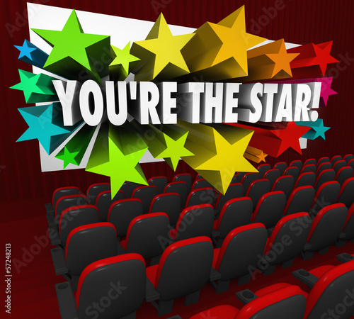 Illustration: You're the Star Movie Theatre Screen Film Acting You're the Star Movie Theatre Screen Film Acting