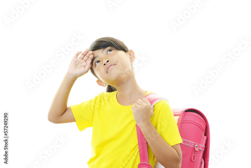 Photo: 疲れた様子の女の子 疲れた様子の女の子