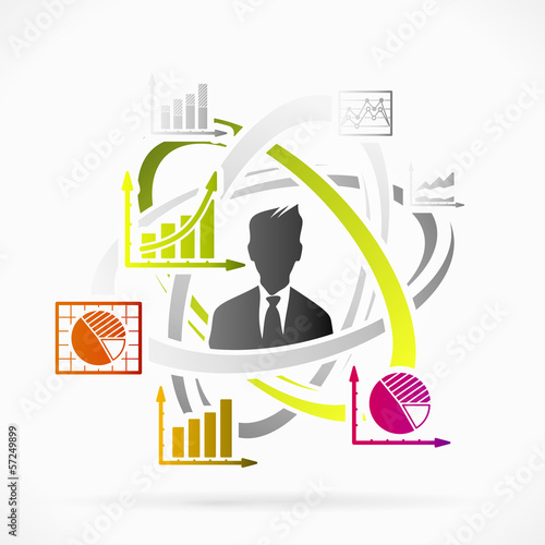 Vector: Abstract motion concept about infographics vector illustration Abstract motion concept about infographics vector illustration