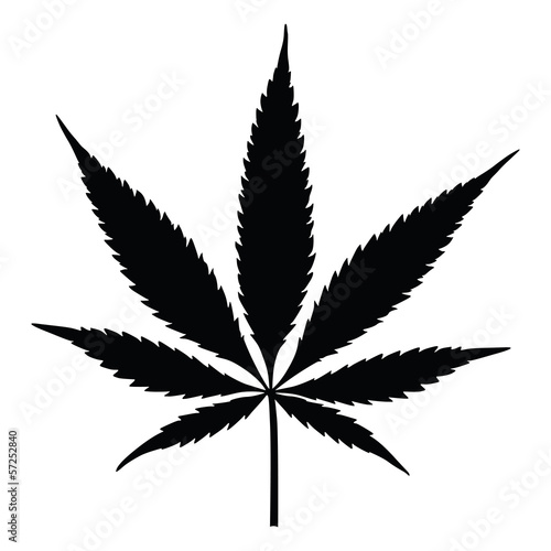 Vector: Vector cannabis leaf silhouette. Marijuana. Vector cannabis leaf silhouette. Marijuana.