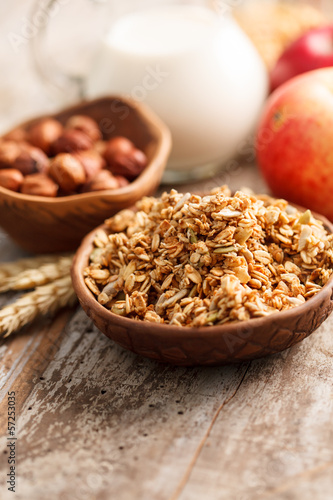 Photo: Granola Cereal with nuts Granola Cereal with nuts