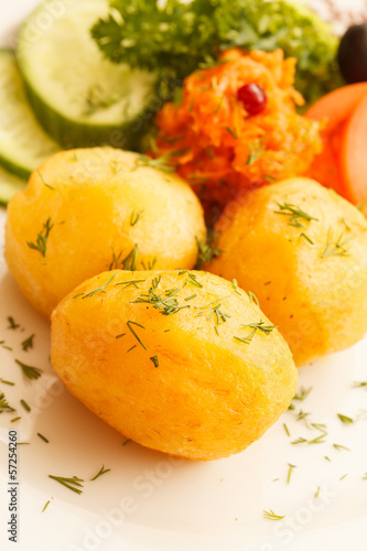 Photo: cooked potatoes cooked potatoes