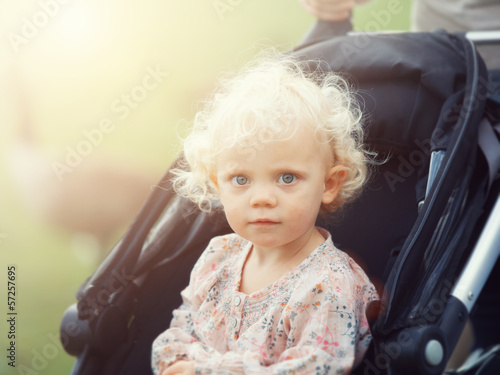 Photo: toddler in buggy toddler in buggy