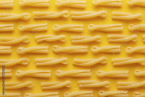 Photo: Raw strozzapreti pasta texture Raw strozzapreti pasta texture