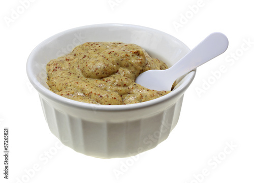 Photo: Horseradish Mustard Bowl Spoon Horseradish Mustard Bowl Spoon