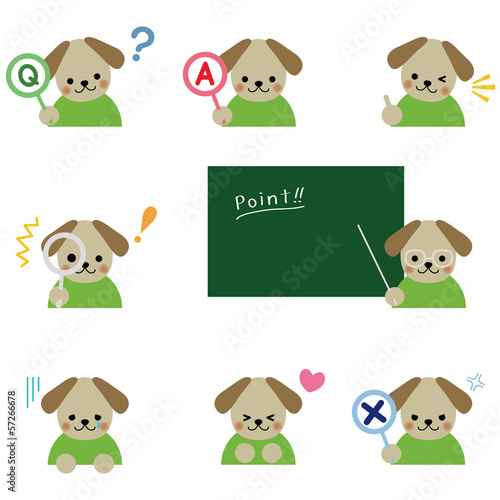 Vector: 犬 アイコンセット / Puppy icon set 犬 アイコンセット / Puppy icon set