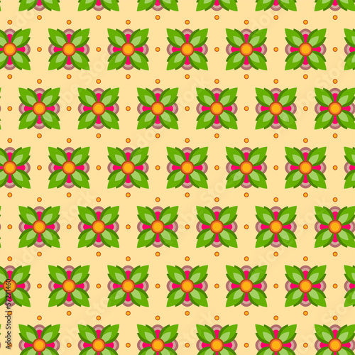 Vector: Seamless Flower Pattern Colorful Set Seamless Flower Pattern Colorful Set