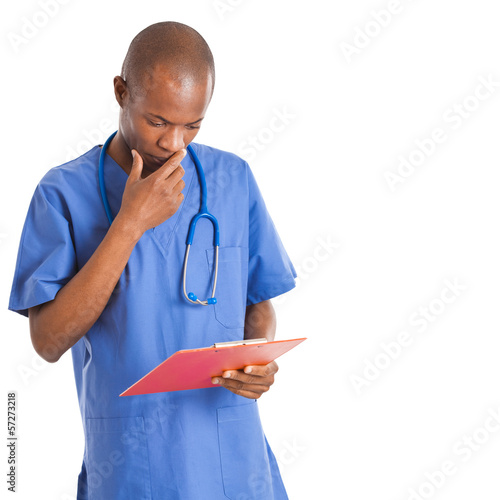 Photo: African doctor isolated on white African doctor isolated on white